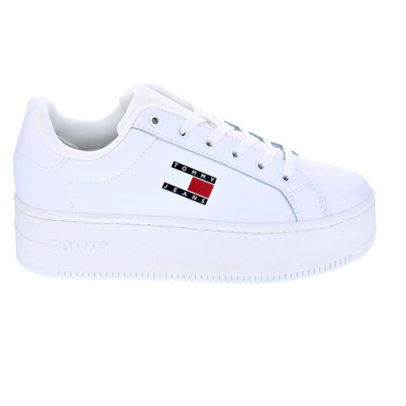 Zapatillas Tommy Hilfiger zapatos Mujer modelo Flatform Blanco 