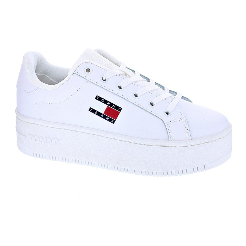 Zapatillas Tommy Hilfiger zapatos Mujer modelo Flatform Blanco 