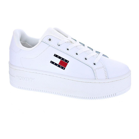 Zapatillas Tommy Hilfiger zapatos Mujer modelo Flatform Blanco 
