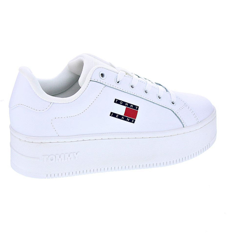 Zapatillas Tommy Hilfiger zapatos Mujer modelo Flatform Blanco 