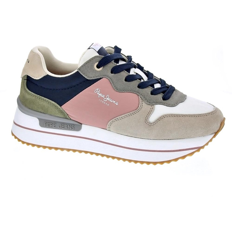 Zapatillas Pepe Jeans zapatos Mujer modelo Rusper Queen Beige 