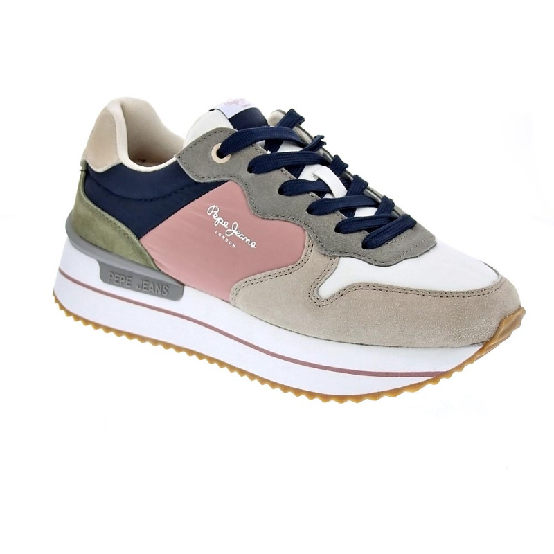 Zapatillas Pepe Jeans zapatos Mujer modelo Rusper Queen Beige 