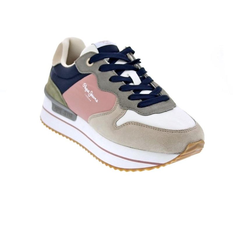 Zapatillas Pepe Jeans zapatos Mujer modelo Rusper Queen Beige 