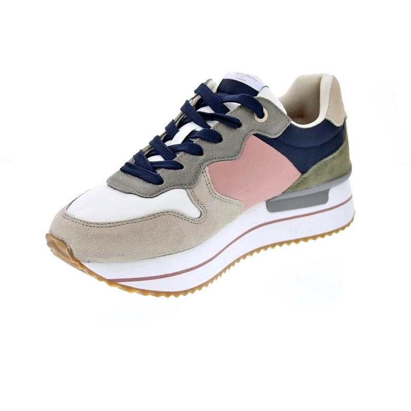 Zapatillas Pepe Jeans zapatos Mujer modelo Rusper Queen Beige 