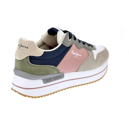 Zapatillas Pepe Jeans zapatos Mujer modelo Rusper Queen Beige 