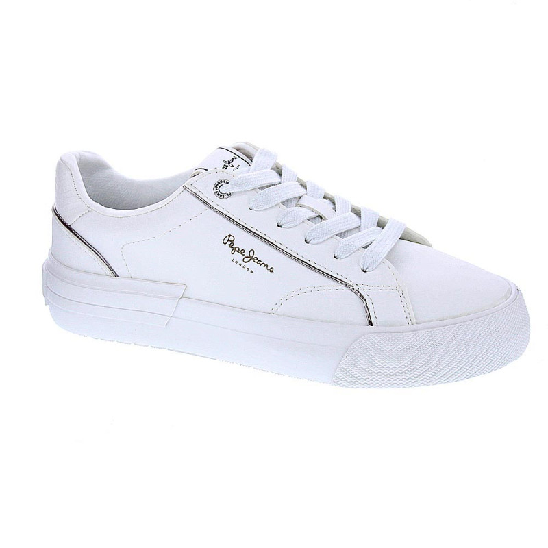 Zapatillas Pepe Jeans zapatos Mujer modelo Allen Low Blanco 