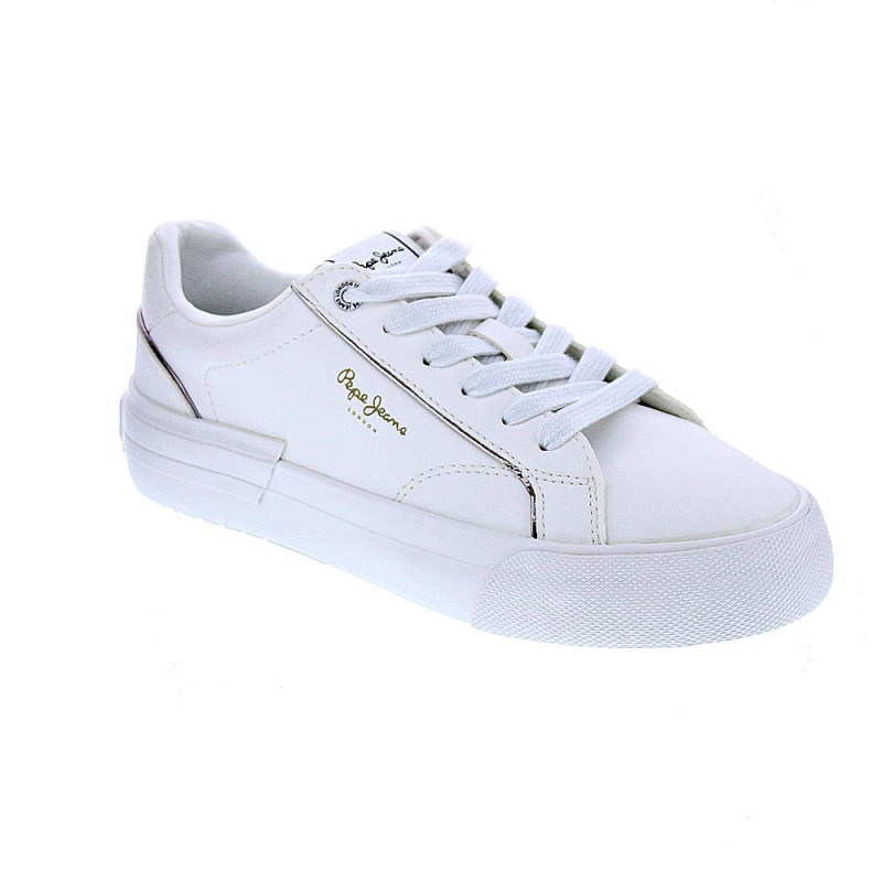 Zapatillas Pepe Jeans zapatos Mujer modelo Allen Low Blanco 