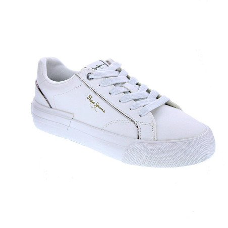 Zapatillas Pepe Jeans zapatos Mujer modelo Allen Low Blanco 