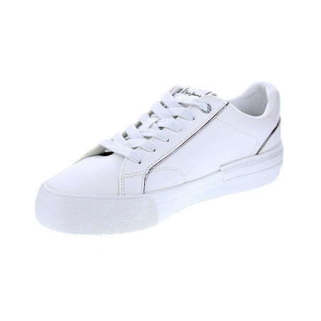 Zapatillas Pepe Jeans zapatos Mujer modelo Allen Low Blanco 