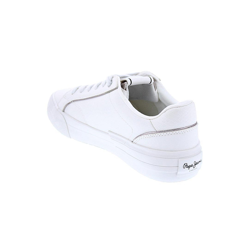 Zapatillas Pepe Jeans zapatos Mujer modelo Allen Low Blanco 