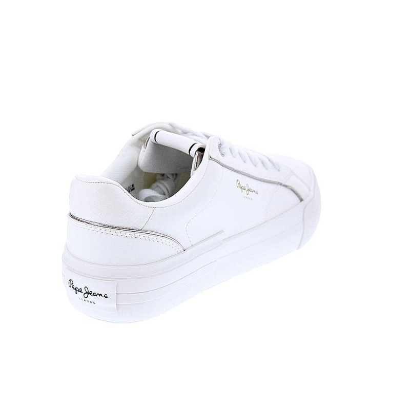 Zapatillas Pepe Jeans zapatos Mujer modelo Allen Low Blanco 