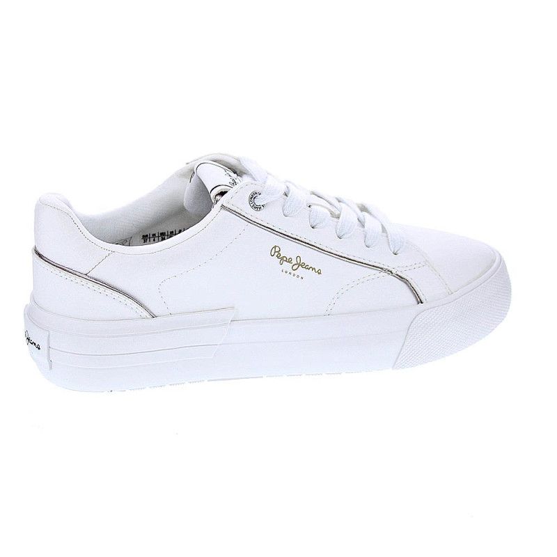 Zapatillas Pepe Jeans zapatos Mujer modelo Allen Low Blanco 