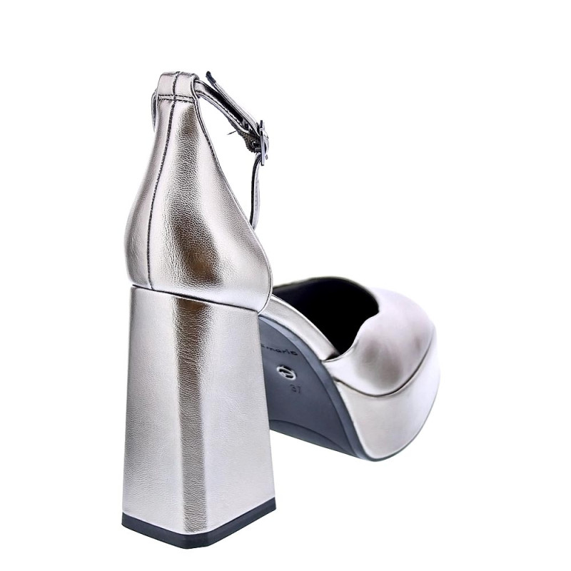 Zapatos tacón Tamaris zapatos Mujer modelo 24419 Plata 
