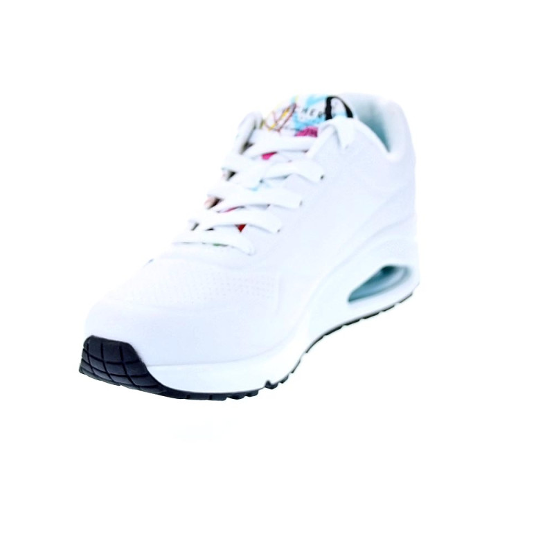 Zapatillas Skechers zapatos Mujer modelo Uno Spread Blanco Cordón