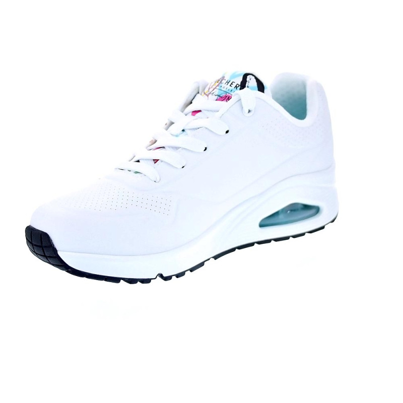 Zapatillas Skechers zapatos Mujer modelo Uno Spread Blanco Cordón