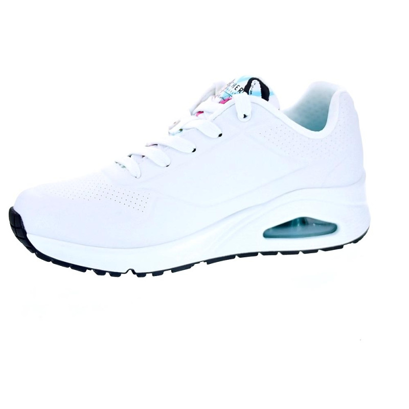 Zapatillas Skechers zapatos Mujer modelo Uno Spread Blanco Cordón