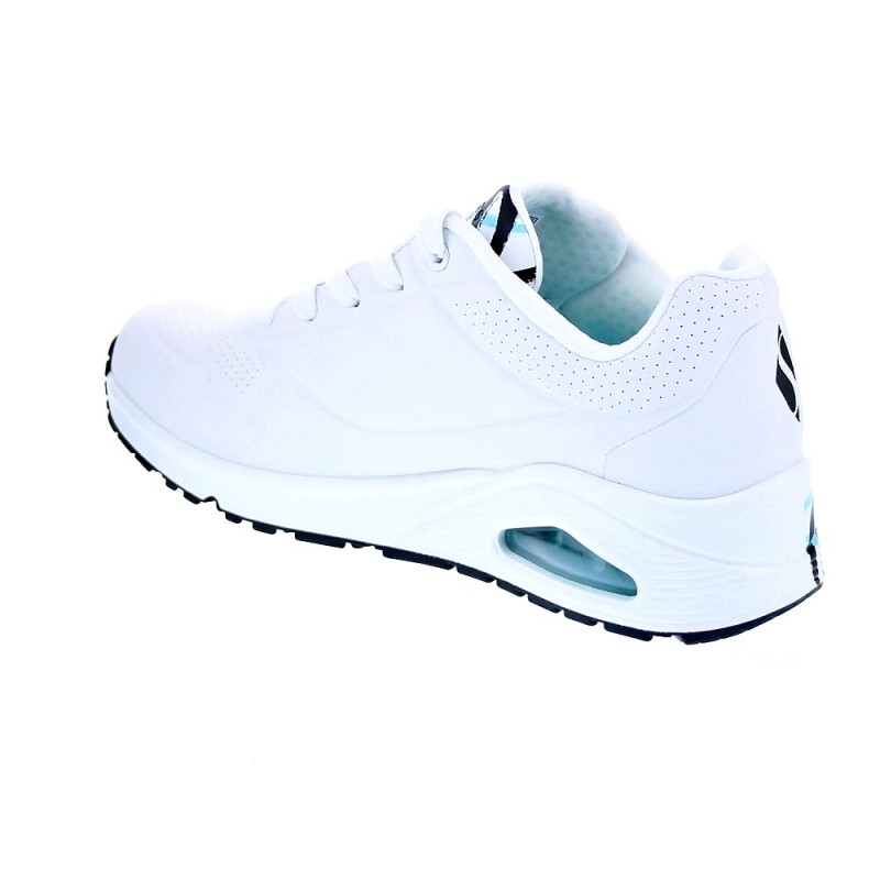 Zapatillas Skechers zapatos Mujer modelo Uno Spread Blanco Cordón