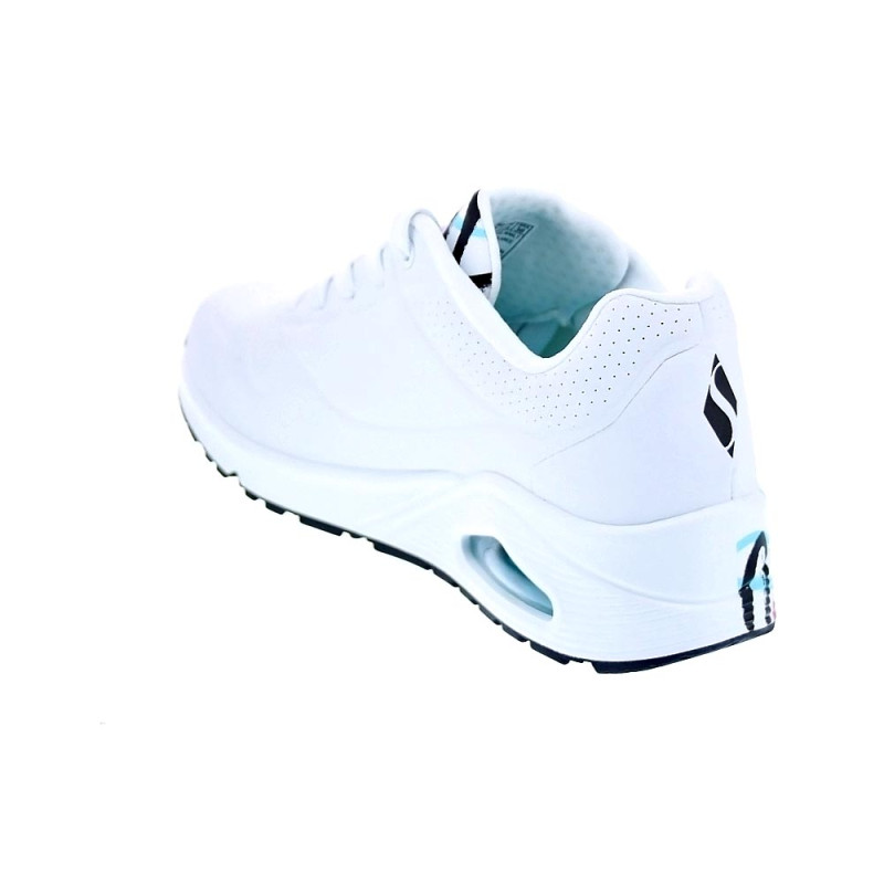 Zapatillas Skechers zapatos Mujer modelo Uno Spread Blanco Cordón