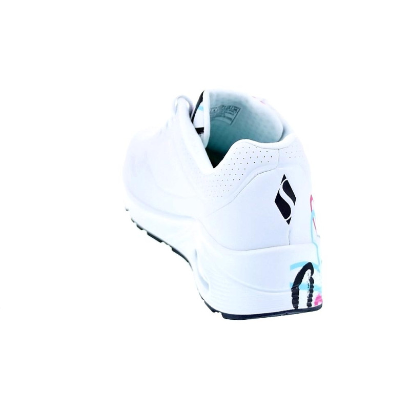 Zapatillas Skechers zapatos Mujer modelo Uno Spread Blanco Cordón