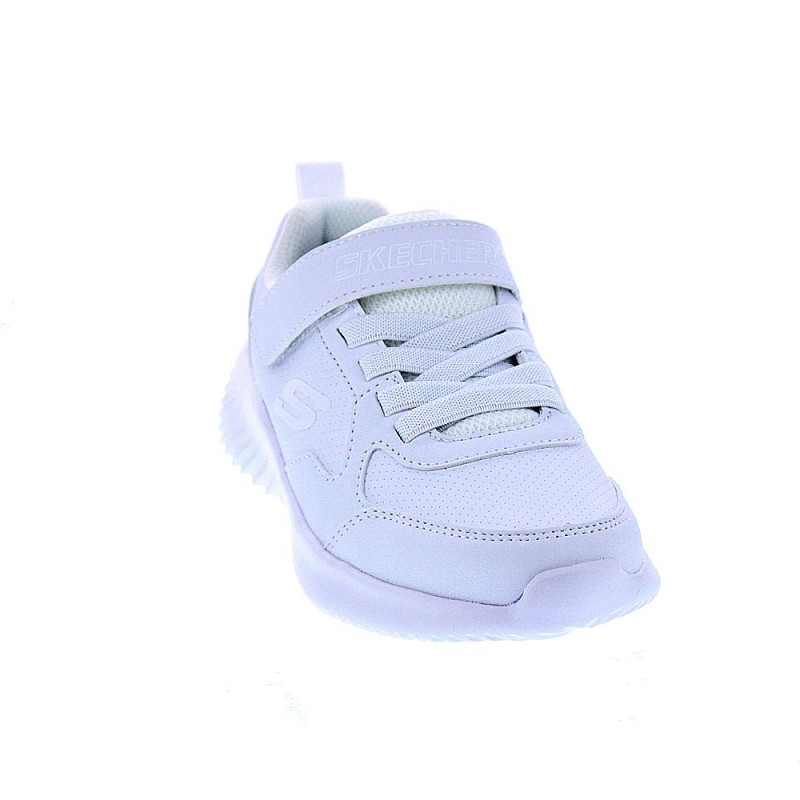 Zapatillas Skechers zapatos Niño modelo Bounder Blanco Velcro