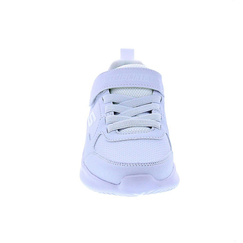 Zapatillas Skechers zapatos Niño modelo Bounder Blanco Velcro