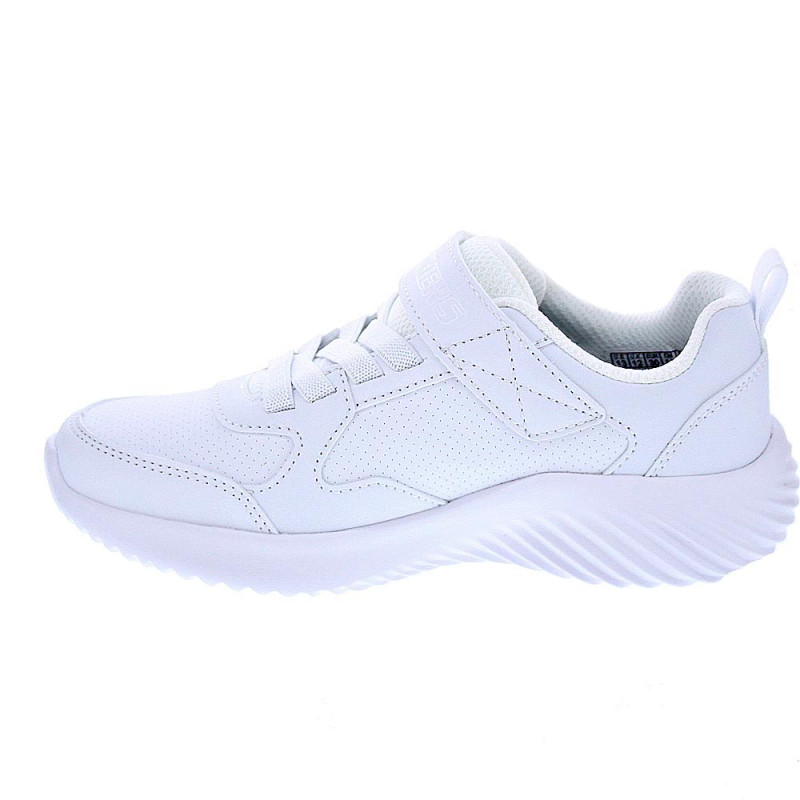 Zapatillas Skechers zapatos Niño modelo Bounder Blanco Velcro