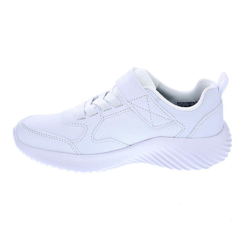 Zapatillas Skechers zapatos Niño modelo Bounder Blanco Velcro