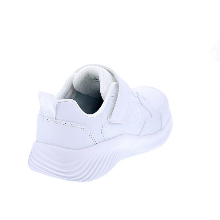 Zapatillas Skechers zapatos Niño modelo Bounder Blanco Velcro