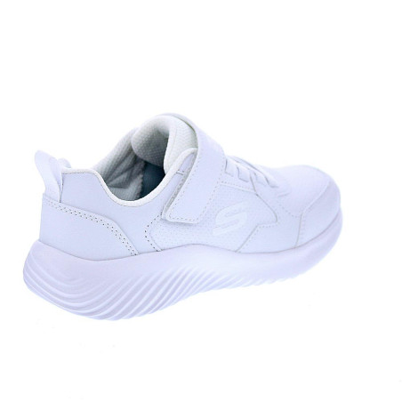 Zapatillas Skechers zapatos Niño modelo Bounder Blanco Velcro