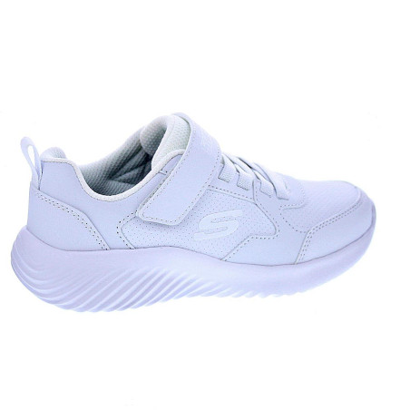 Zapatillas Skechers zapatos Niño modelo Bounder Blanco Velcro