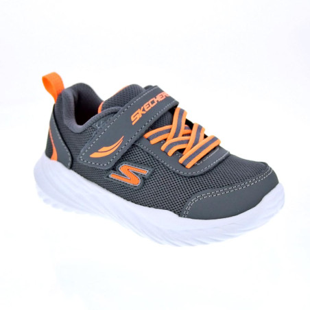 Zapatillas Skechers zapatos Niño modelo Nitro Gris 