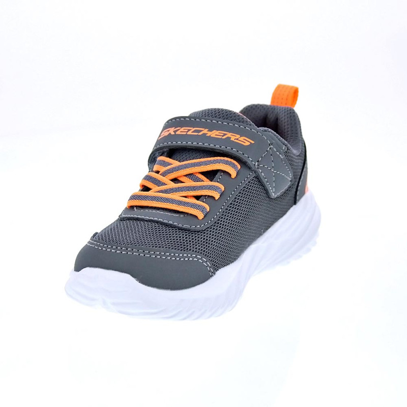 Zapatillas Skechers zapatos Niño modelo Nitro Gris 