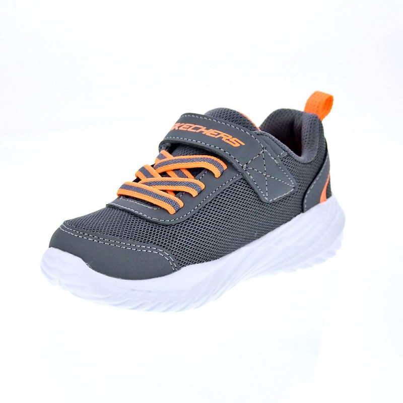 Zapatillas Skechers zapatos Niño modelo Nitro Gris 
