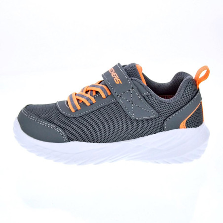 Zapatillas Skechers zapatos Niño modelo Nitro Gris 