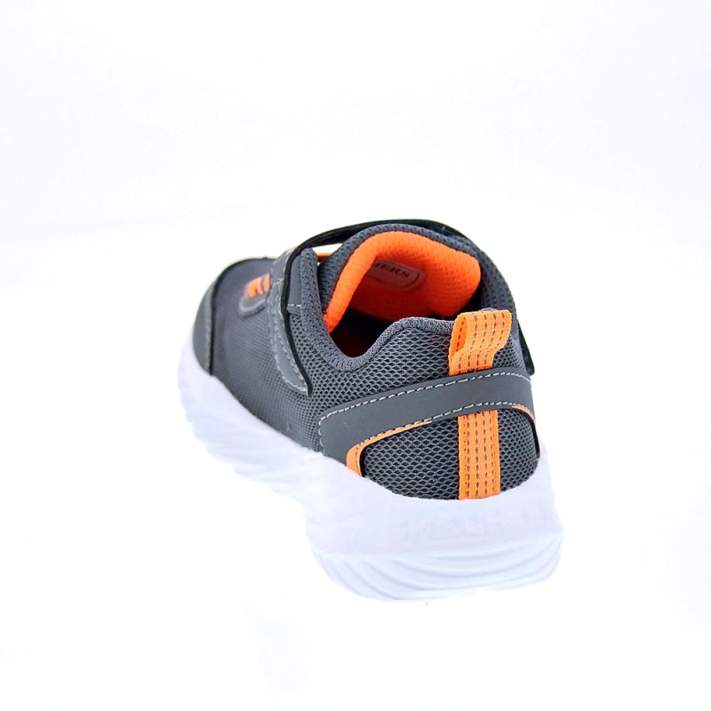 Zapatillas Skechers zapatos Niño modelo Nitro Gris 