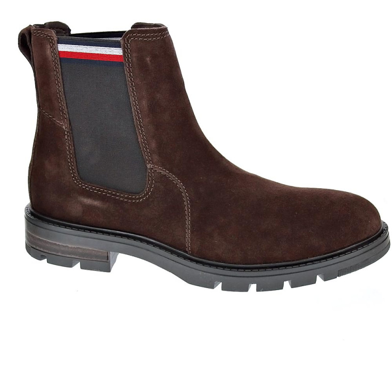 Botines Tommy Hilfiger zapatos Hombre modelo Chelsea Marrón 