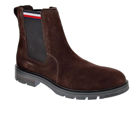 Botines Tommy Hilfiger zapatos Hombre modelo Chelsea Marrón 
