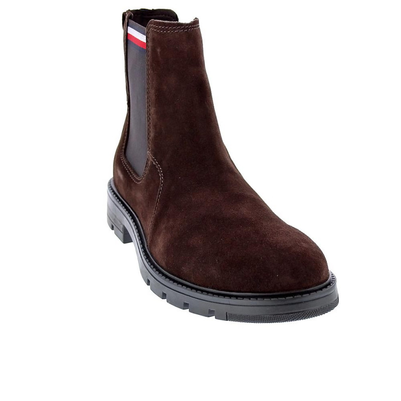 Botines Tommy Hilfiger zapatos Hombre modelo Chelsea Marrón 