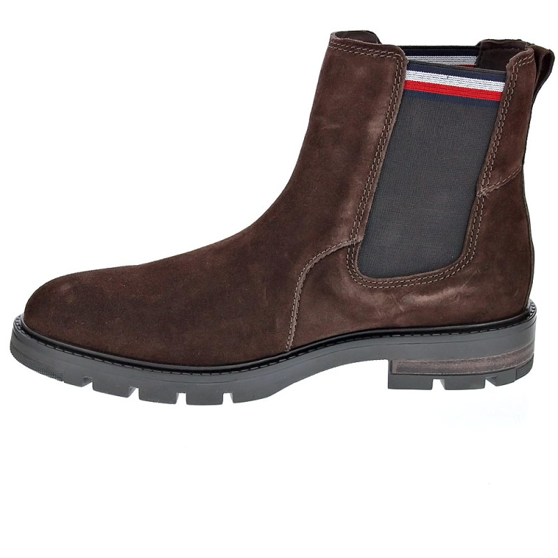 Botines Tommy Hilfiger zapatos Hombre modelo Chelsea Marrón 