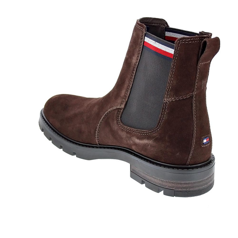 Botines Tommy Hilfiger zapatos Hombre modelo Chelsea Marrón 