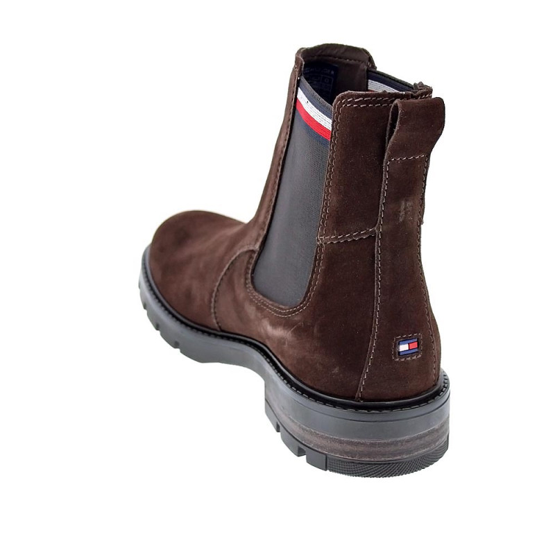 Botines Tommy Hilfiger zapatos Hombre modelo Chelsea Marrón 