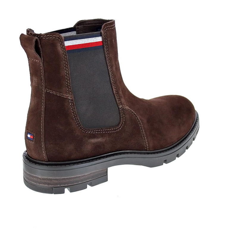 Botines Tommy Hilfiger zapatos Hombre modelo Chelsea Marrón 