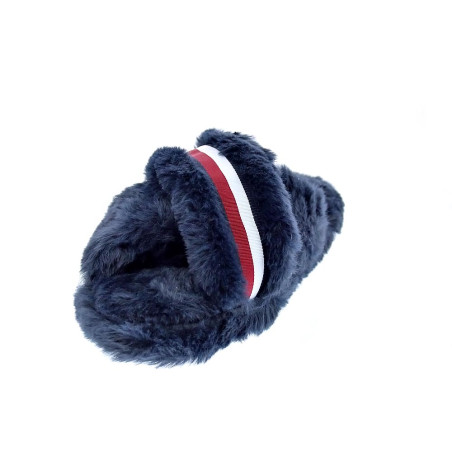 Pantuflas Tommy Hilfiger zapatos Mujer modelo Cross Strap Azul 