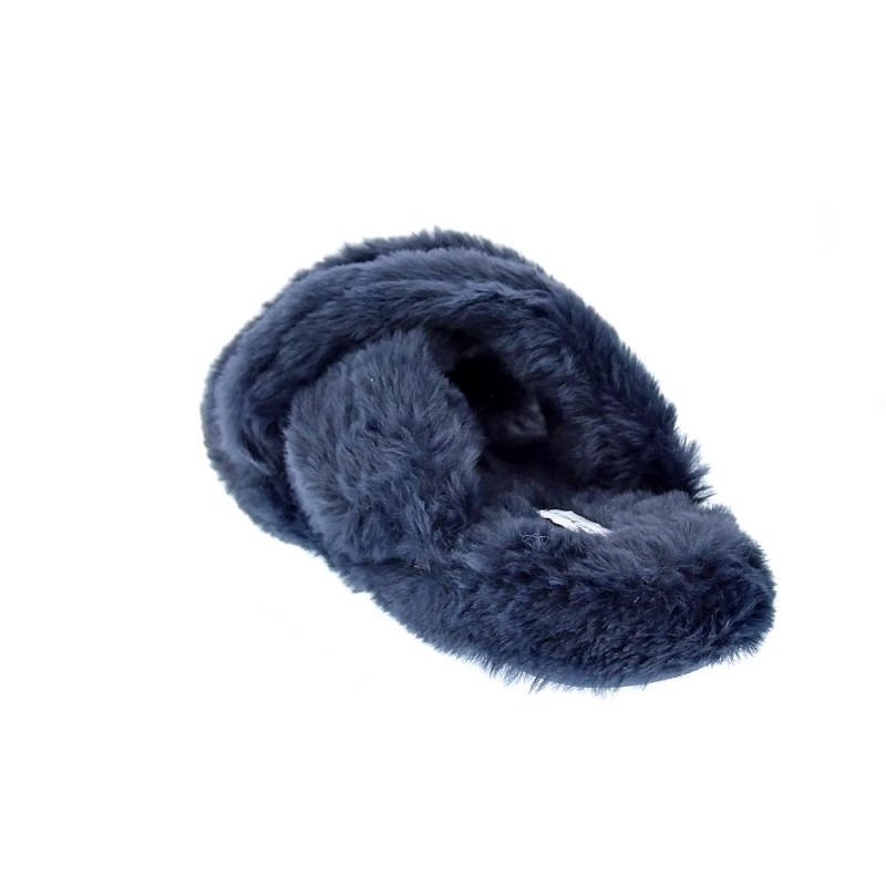Pantuflas Tommy Hilfiger zapatos Mujer modelo Cross Strap Azul 