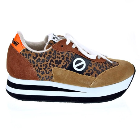 Zapatillas No Name zapatos Mujer modelo Flex Jogger Suede Marrón 
