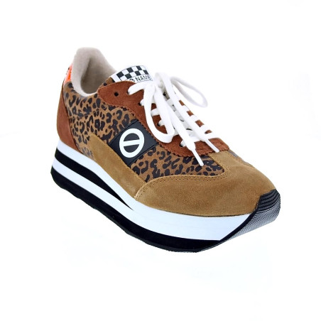 Zapatillas No Name zapatos Mujer modelo Flex Jogger Suede Marrón 