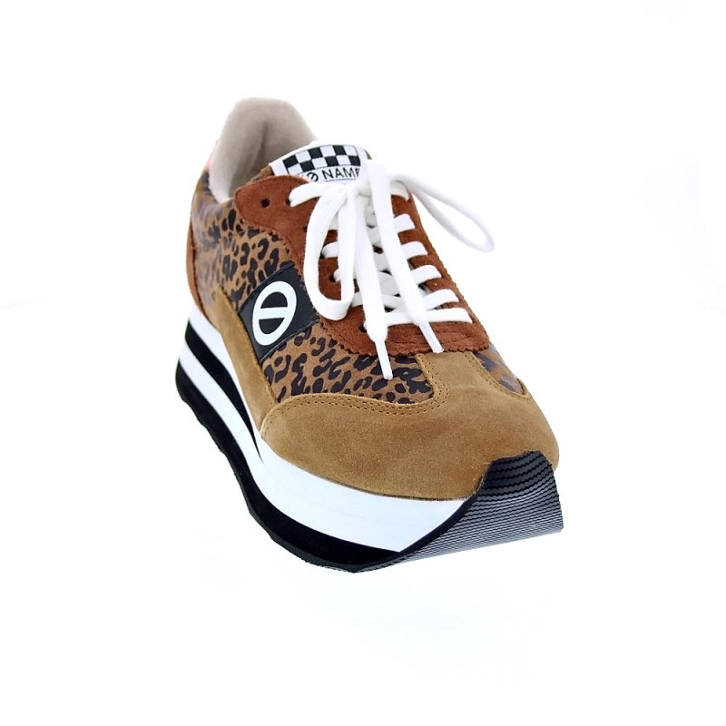 Zapatillas No Name zapatos Mujer modelo Flex Jogger Suede Marrón 