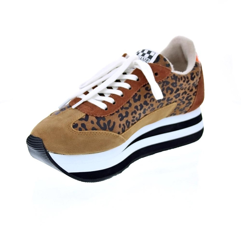 Zapatillas No Name zapatos Mujer modelo Flex Jogger Suede Marrón 