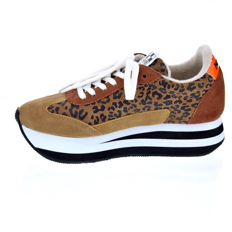 Zapatillas No Name zapatos Mujer modelo Flex Jogger Suede Marrón 