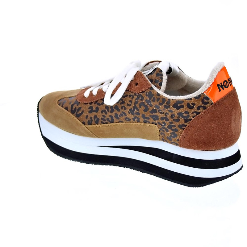 Zapatillas No Name zapatos Mujer modelo Flex Jogger Suede Marrón 